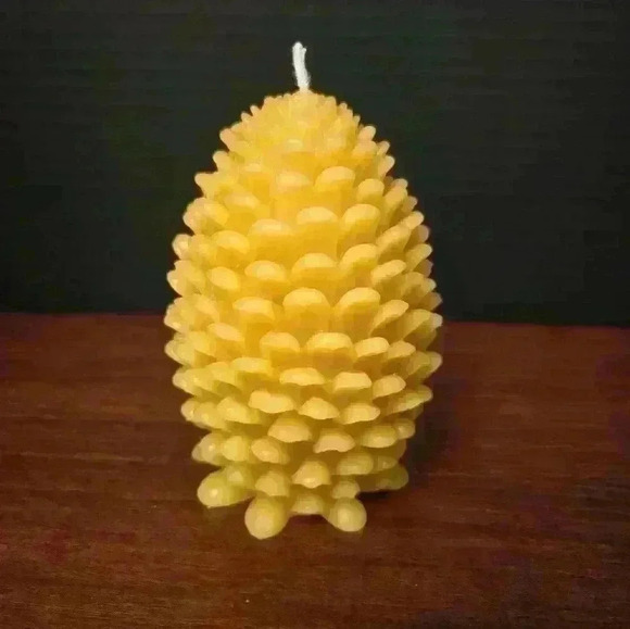 Blossom Hill Nursery Beeswax Candle - Large Pinecone - Handmade- Ontario, Canada - Picture 4 of 5